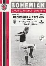 Bohemians Dublin v York City 21-Jul-1994