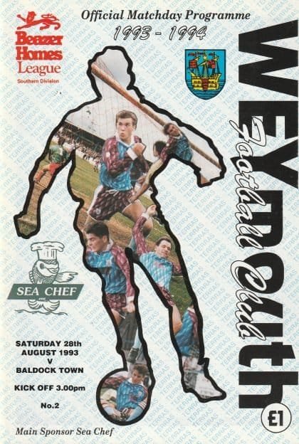 Weymouth v Baldock Town 28-Aug-1993