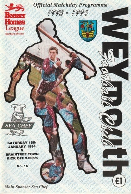 Weymouth v Braintree Town 15-Jan-1994