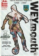 Weymouth v Bury Town 27-Nov-1993