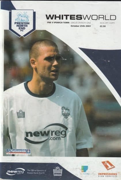 Preston North End v Ipswich Town 25-Oct-2003
