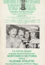 Northwich Victoria v Oldham Athletic 29-Jan-1977