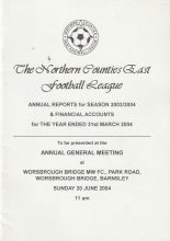 Northern Counties East Football Annual Report & Financial Accounts 2003/04