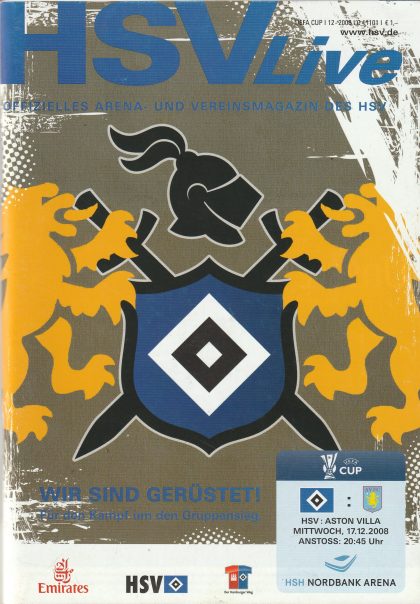 Hamburg SV v Aston Villa 17-Dec-2008