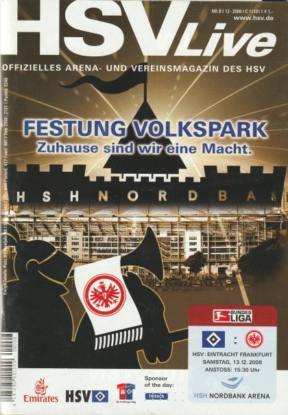 Hamburg SV v Eintracht Frankfurt 13-Dec-2008