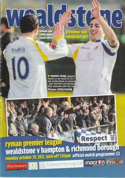 Wealdstone v Hampton & Richmond Borough 29-Oct-2012