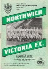 Northwich Victoria v Lincoln City 02-Jan-1988