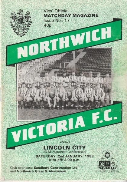 Northwich Victoria v Lincoln City 02-Jan-1988