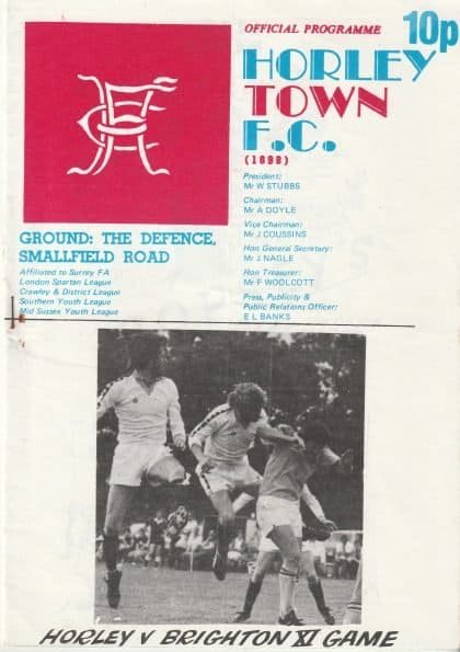 Horley Town v Uxbridge 27-Mar-1982