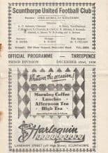Scunthorpe United v Barrow 22-Dec-1956