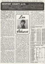 Newport County v Birmingham City 12-May-1981
