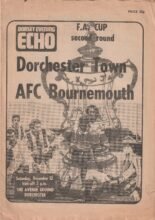 Dorchester Town v AFC Bournemouth 12-Dec-1981