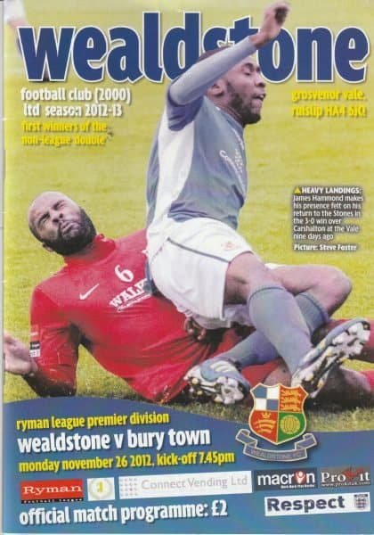 Wealdstone v Bury Town 26-Nov-2012