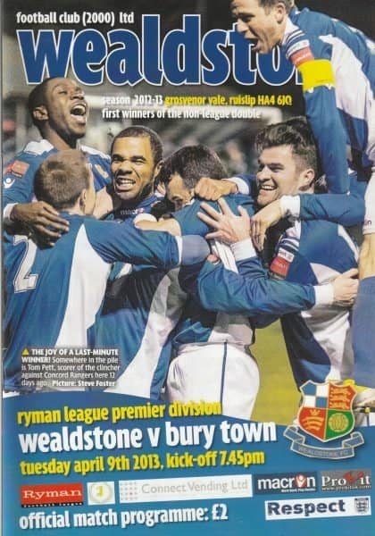 Wealdstone v Bury Town 09-Apr-2013