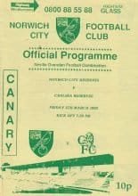 Norwich City Reserves v Chelsea Reserves 05-Mar-1993