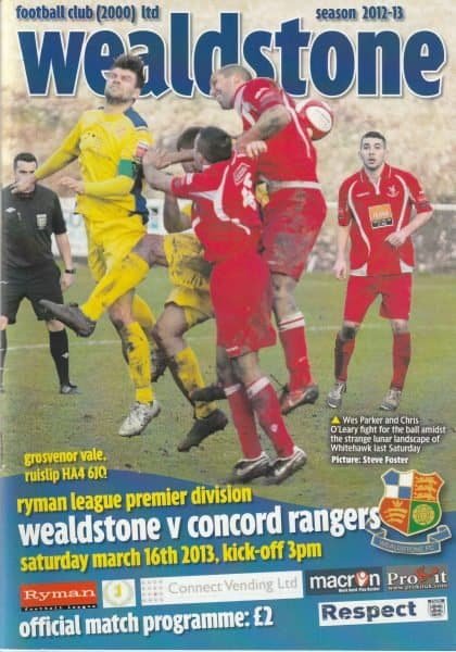 Wealdstone v Concord Rovers 16-Mar-2013