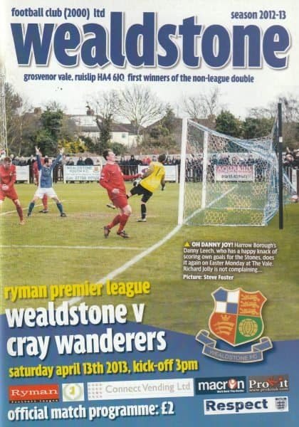 Wealdstone v Cray Wanderers 13-Apr-2013