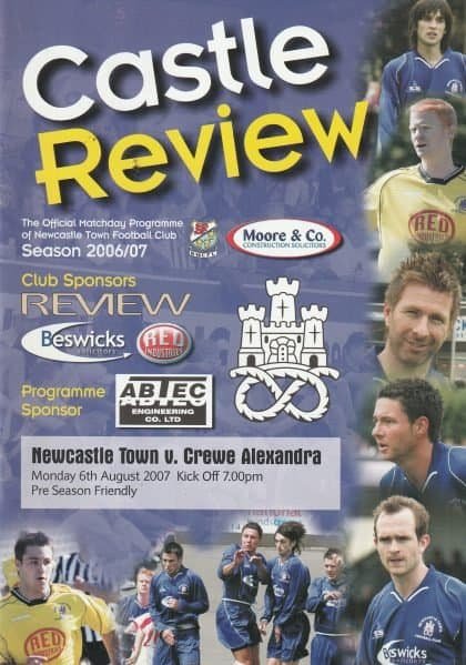 Newcastle Town v Crewe Alexandra 06-Aug-2007