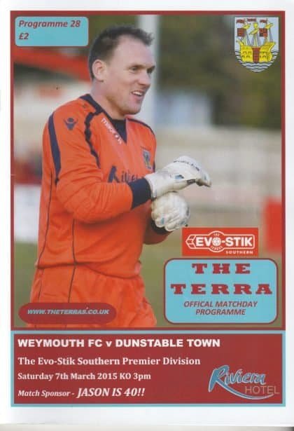 Weymouth v Dunstable Town 07-Mar-2015