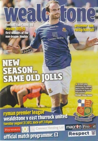 Wealdstone v East Thurrock United 21-Aug-2012
