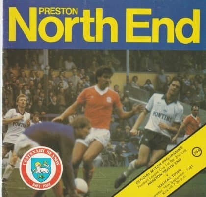 Preston North End v Halifax Town 15-Sep-1981
