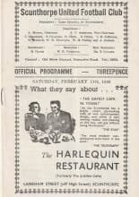 Scunthorpe United v Hartlepool United 11-Feb-1956