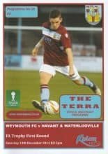 Weymouth v Havant & Waterlooville 13-Dec-2014