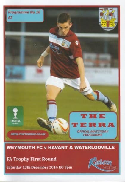 Weymouth v Havant & Waterlooville 13-Dec-2014