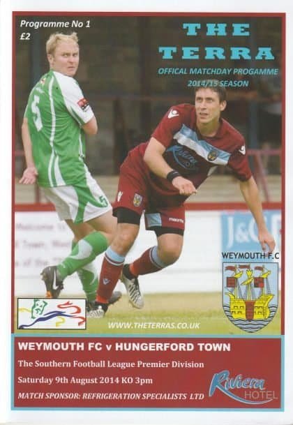 Weymouth v Hungerford Town 09-Aug-2014
