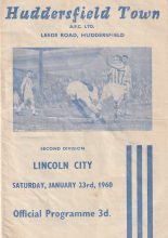 Huddersfield Town v Lincoln City 23-Jan-1960