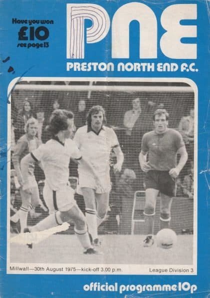 Preston North End v Millwall 30-Aug-1975