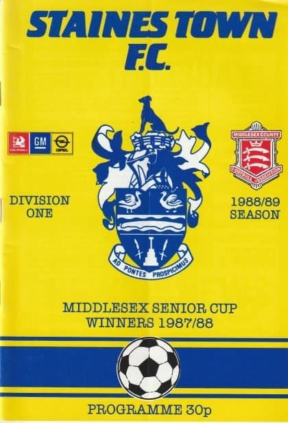 Staines Town v Newmarket Town 03-Sep-1988