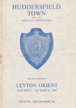 Huddersfield Town v Leyton Orient 13-Mar-1965