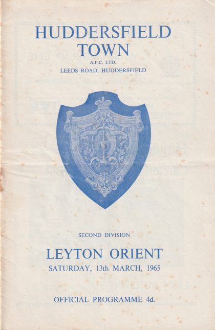 Huddersfield Town v Leyton Orient 13-Mar-1965
