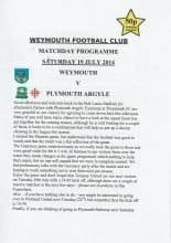 Weymouth v Plymouth Argyle 19-Jul-2014