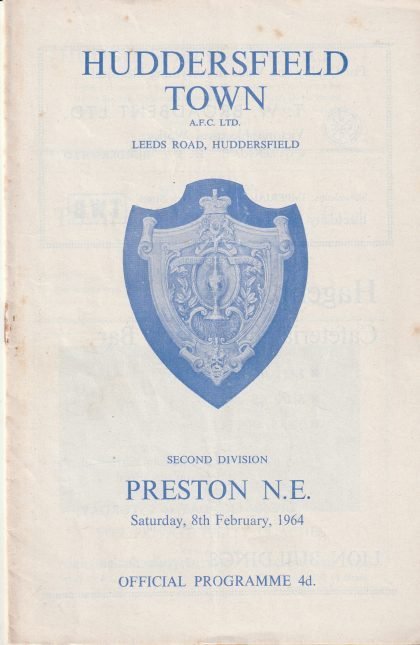Huddersfield Town v Preston North End   08-Feb-1964