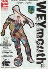 Weymouth v Poole Town 27-Dec-1993