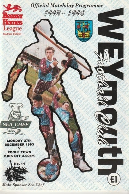 Weymouth v Poole Town 27-Dec-1993
