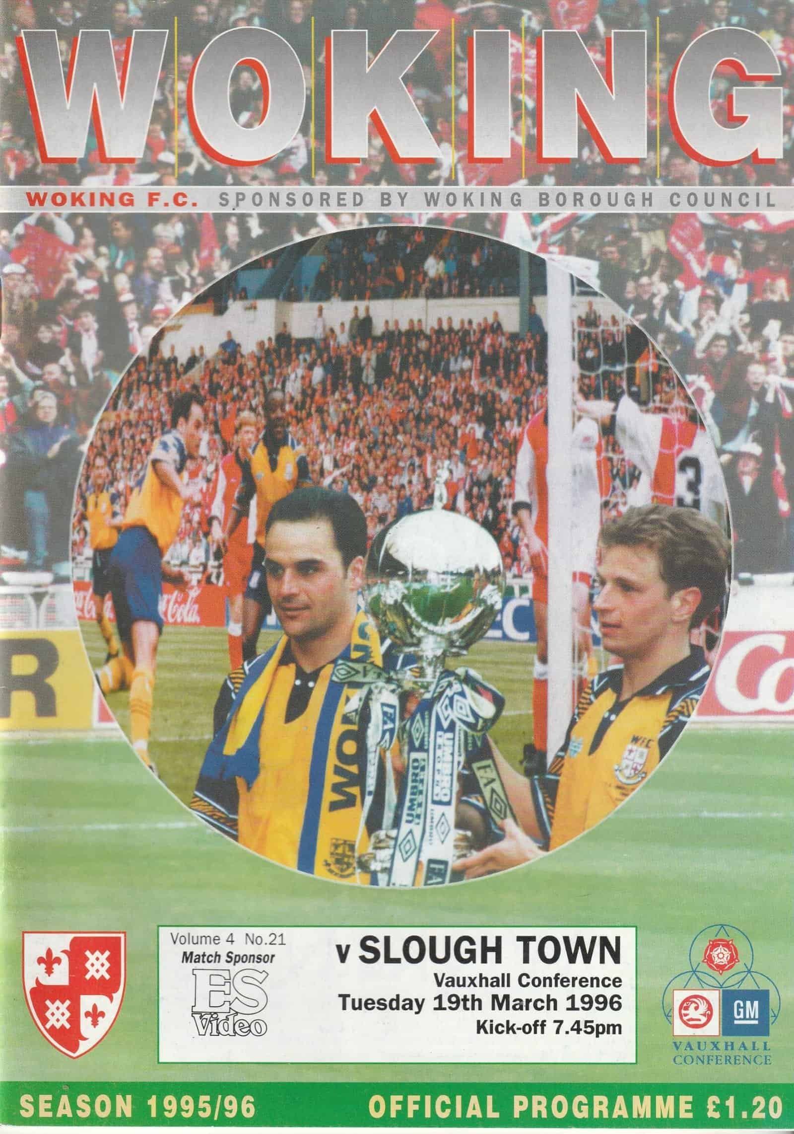 Woking v Slough Town 19-Mar-1996