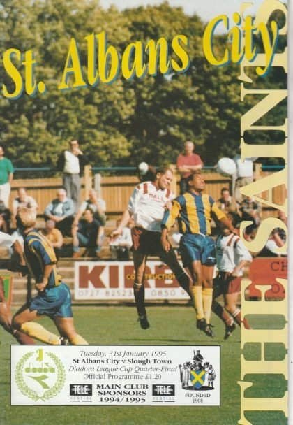 St Albans City v Slough Town 31-Jan-1995