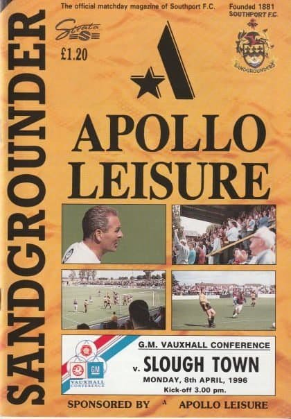 Southport v Slough Town 08-Apr-1996