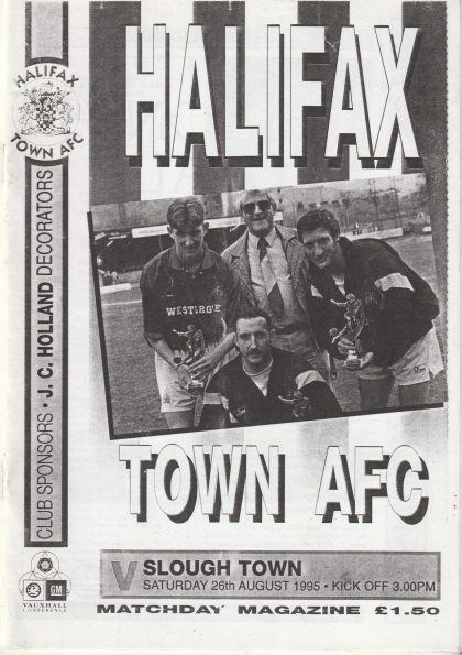 Halifax Town v Slough Town  26-Aug-1995