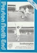 Preston North End v Southampton 12-Feb-1979