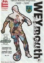 Weymouth v Sudbury Town 05-Feb-1994