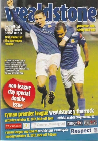Wealdstone v Thurrock 13-Oct-2012