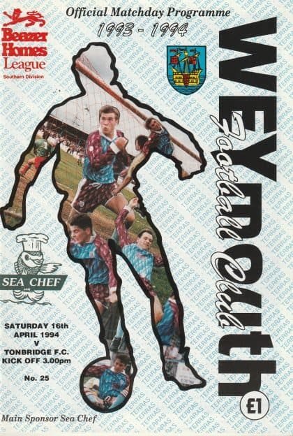 Weymouth v Tonbridge Angels 16-Apr-1994