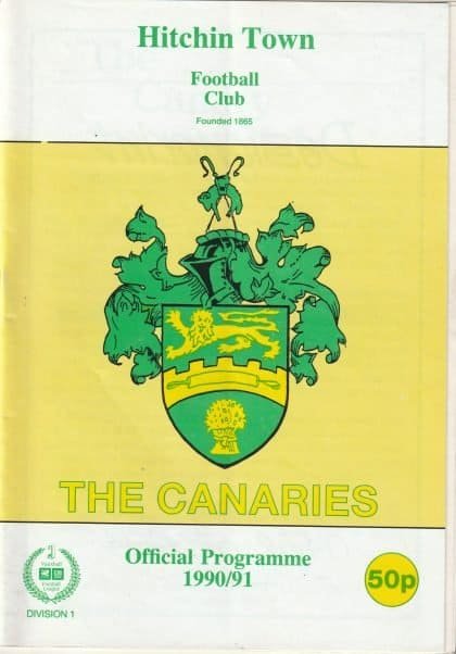 Hitchin Town v Uxbridge 13-Oct-1990