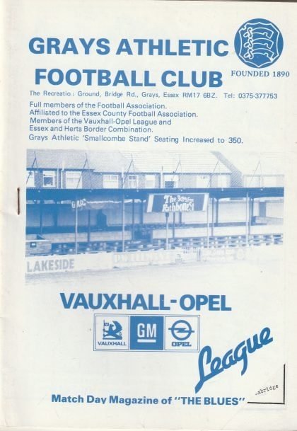 Grays Athletic v Uxbridge 23-Apr-1988