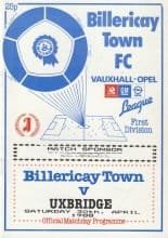 Billericay Town v Uxbridge 30-Apr-1988