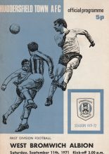 Huddersfield Town v West Bromwich Albion 11-Sep-1971